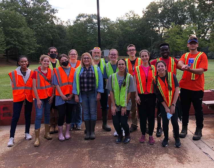 UGA Griffin student volunteers