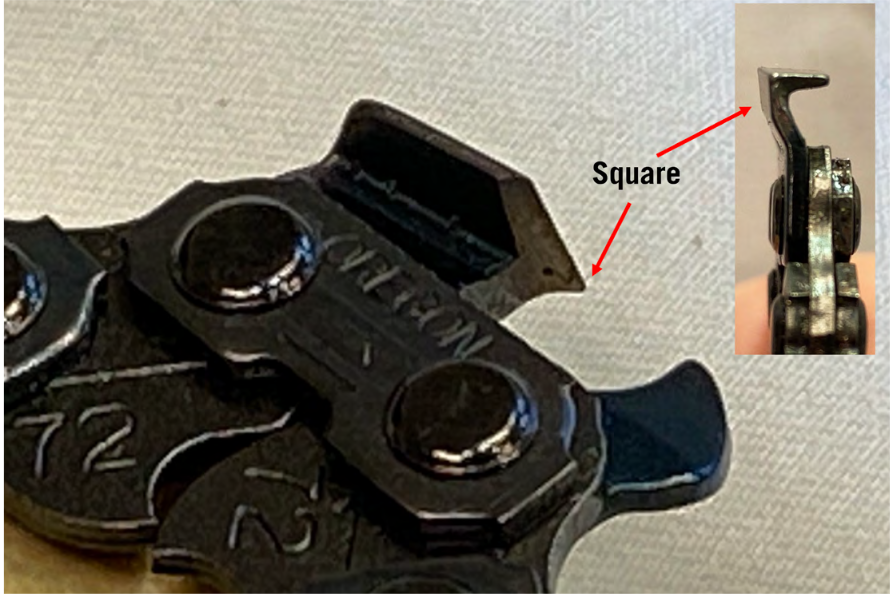 A closeup photo of a square cutter