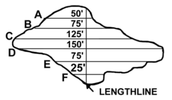 an irregular shape divided into 7 smaller more regular shapes