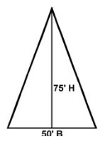 A bisected triangle