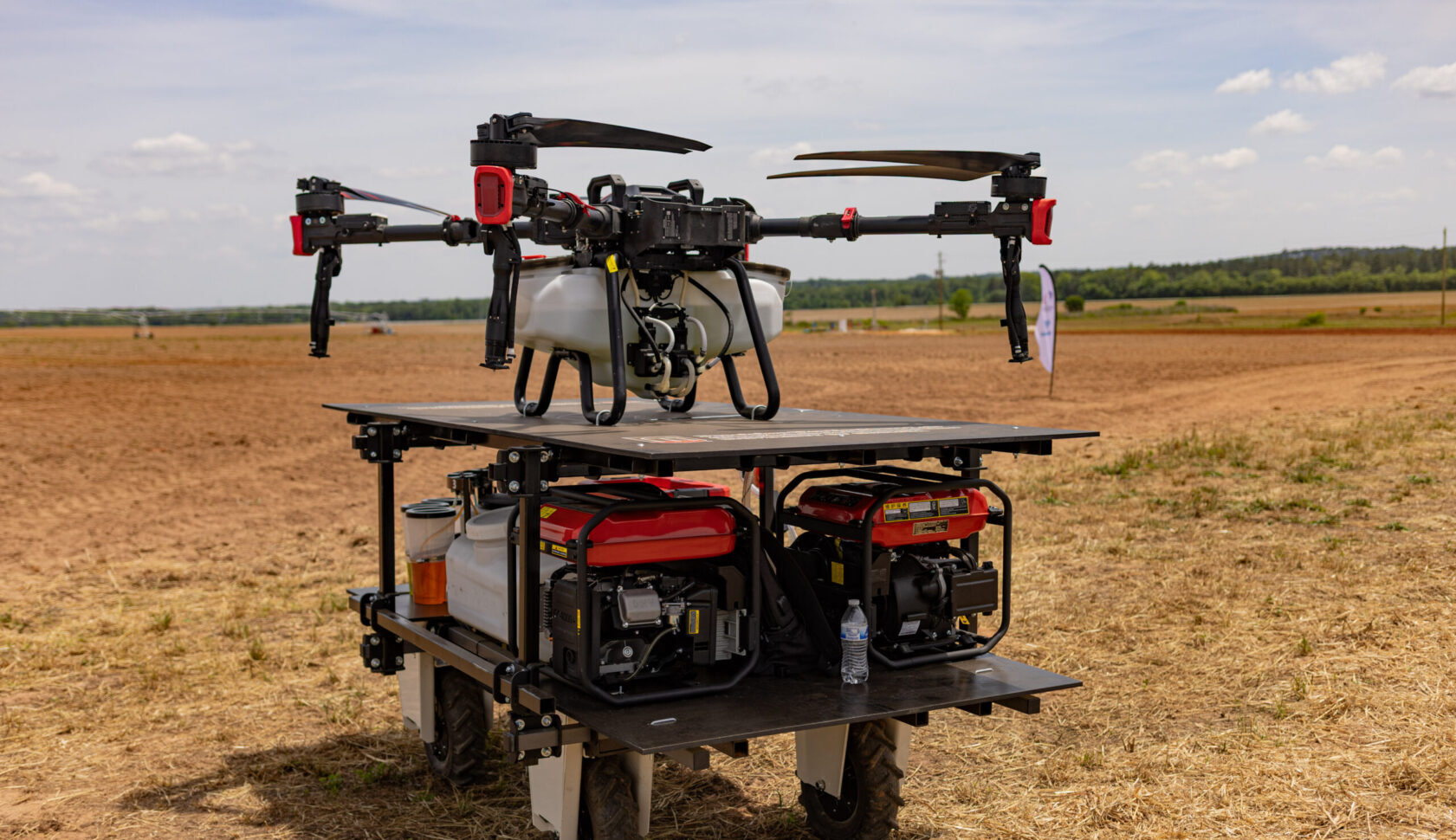 Automated Drone Dock sprayer system at UGA Grand Farm