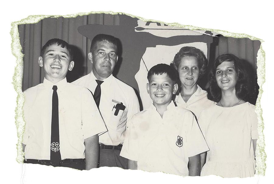 Joe Broder and his 4-H friends