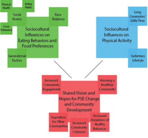 Proposed framework for communicating healthy eating, physical activity, and community engagement programs