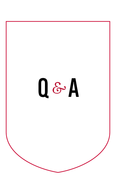 Decorative Q&A shield