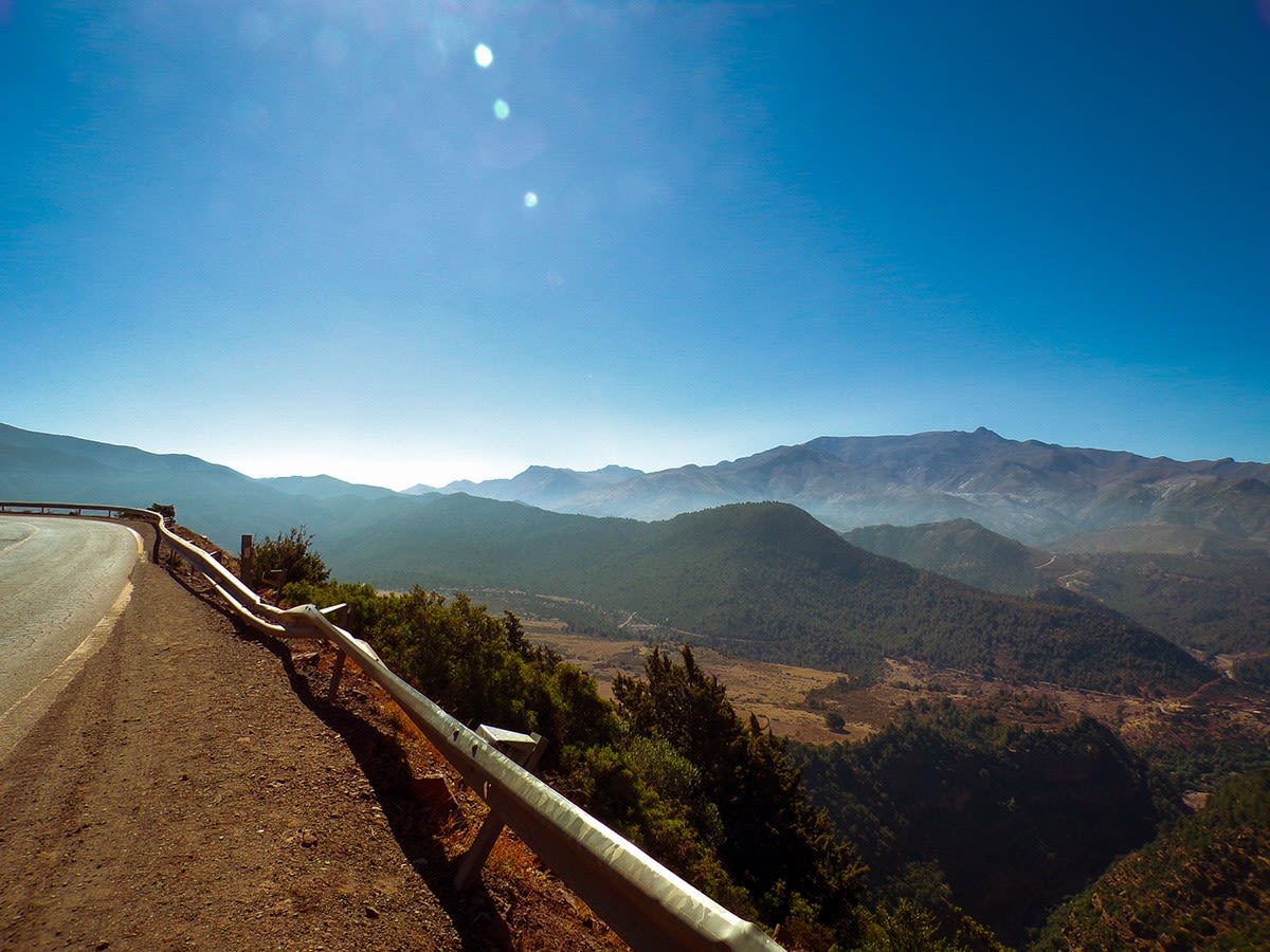 View of mountains in Morocco