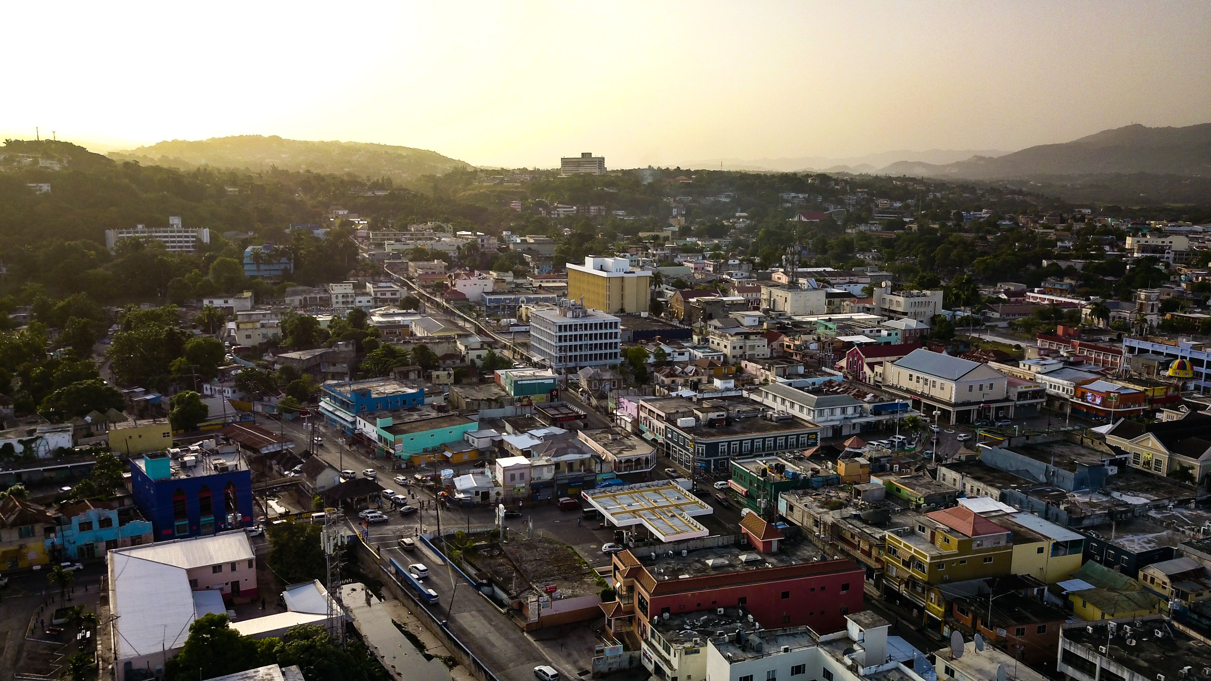Aerial view of Montego Bay, Jamaica