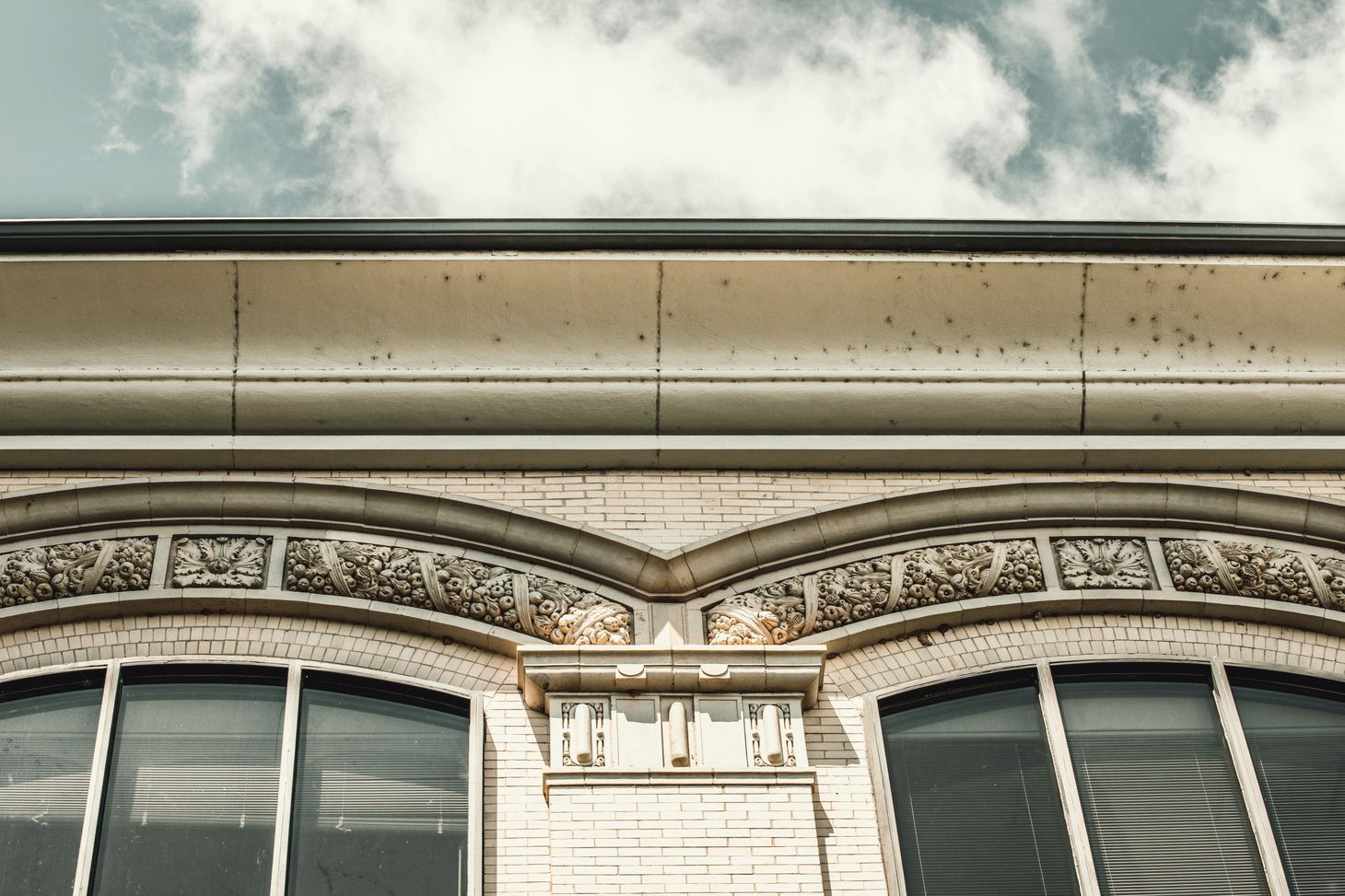 The top of Conner Hall, the CAES administrative building