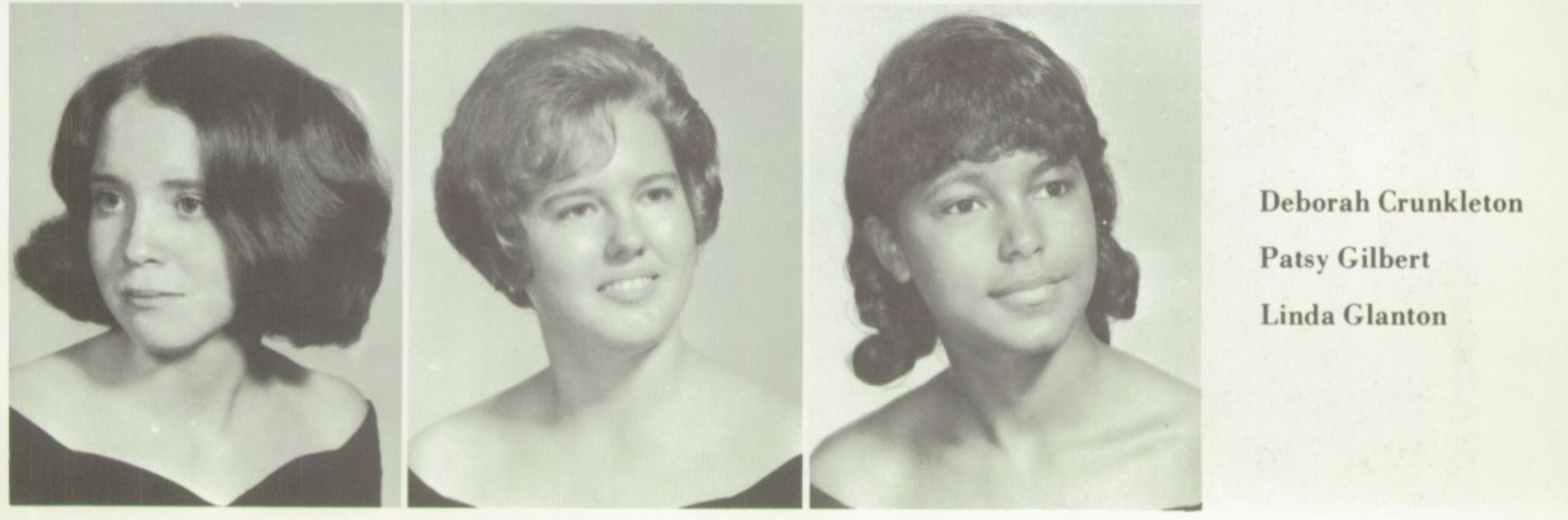 Linda Glanton Early's high school yearbook photo