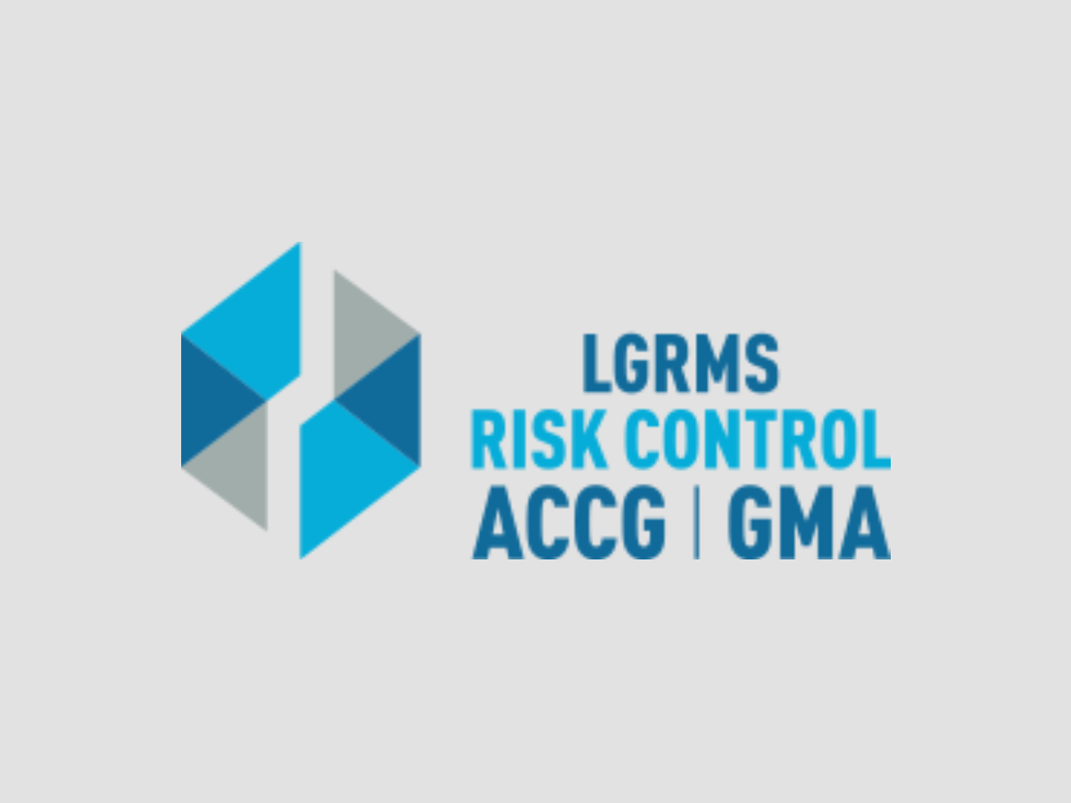 LGRMS logo over a gray background.