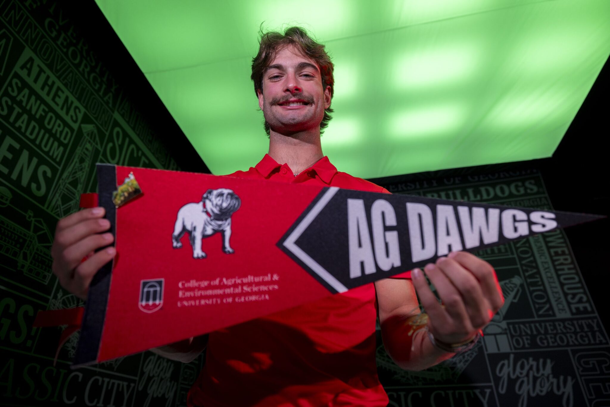 CAES student keeps the field in top condition while working toward a game day career path