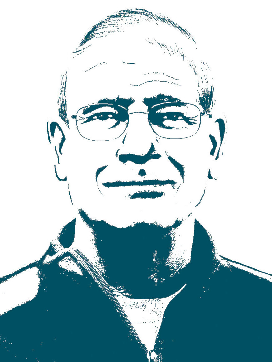 A stylized high contrast portrait of Will Hudson.