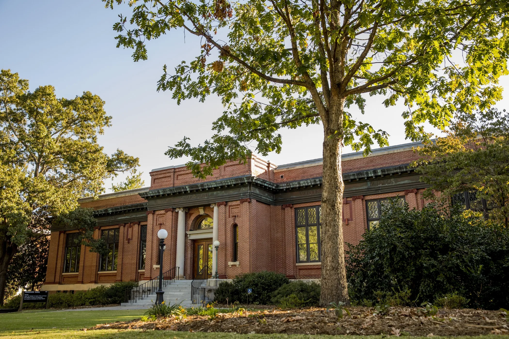 The UGA administration building on the university's North Campus in Athens