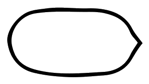 Outline of a smaller pecan nut with a normal shape